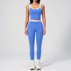 Wholesale Naked Feeling Yoga Set Women 2 Piece Set High Waist Seamless Fitness Workout Sportswear Outfit