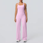 Volupie Diagonal Flow Racer Set | Top Racerback + Pantalón Wide Leg