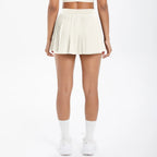 High Quality Casual Pleated Sports Skirt with Quick Drying Side Pockets Anti-Slip Fitness Skirt for Tennis Gym Wear Front Logo