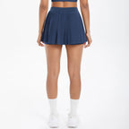 High Quality Casual Pleated Sports Skirt with Quick Drying Side Pockets Anti-Slip Fitness Skirt for Tennis Gym Wear Front Logo