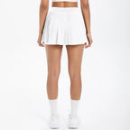 High Quality Casual Pleated Sports Skirt with Quick Drying Side Pockets Anti-Slip Fitness Skirt for Tennis Gym Wear Front Logo