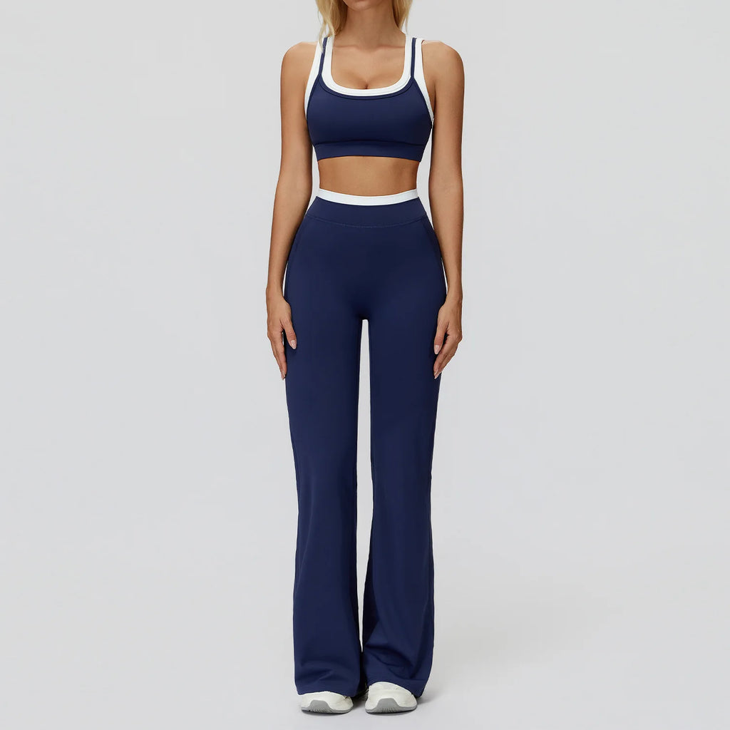Wholesale Naked Feeling Yoga Set Women 2 Piece Set High Waist Seamless Fitness Workout Sportswear Outfit