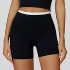 Wholesale Naked Feeling Yoga Shorts Women Ribbed Seamless Biker Shorts Fitness Running Workout Shorts