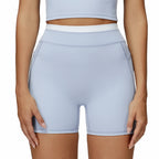 Wholesale Naked Feeling Yoga Shorts Women Ribbed Seamless Biker Shorts Fitness Running Workout Shorts