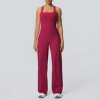 Volupie Diagonal Flow Racer Set | Top Racerback + Pantalón Wide Leg