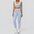 Wholesale Naked Feeling Yoga Set Women 2 Piece Set High Waist Seamless Fitness Workout Sportswear Outfit