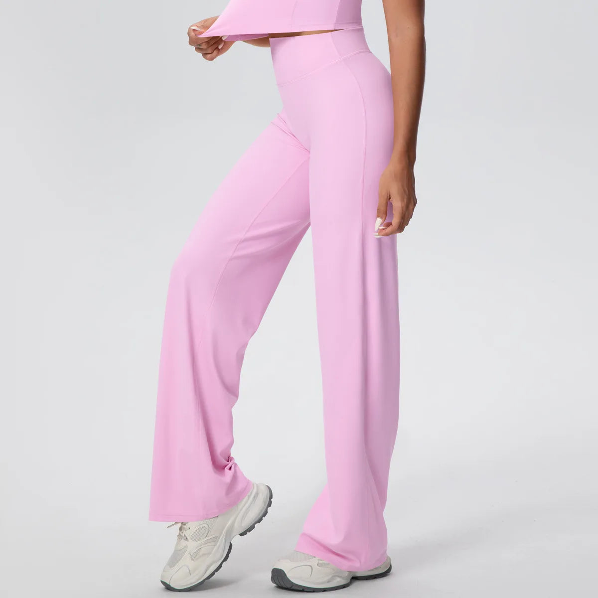 Volupie Diagonal Flow Pants | Top Deportivo o Pantalón Wide Leg Tiro Alto