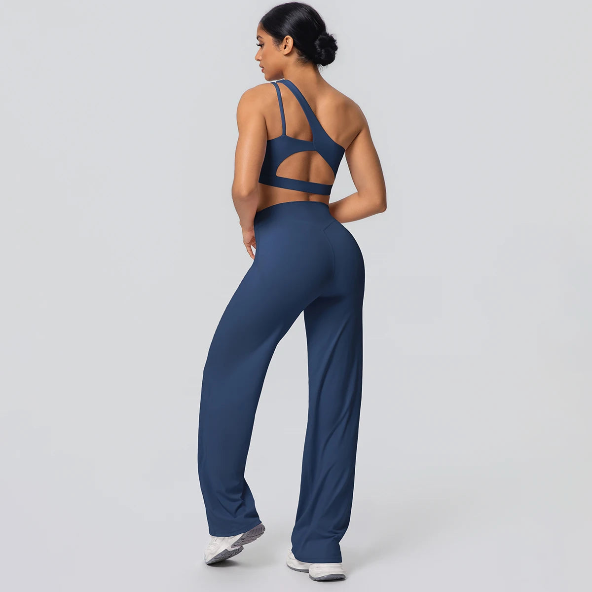 Volupie Diagonal Flow Set | Top Asimétrico + Pantalón Wide Leg