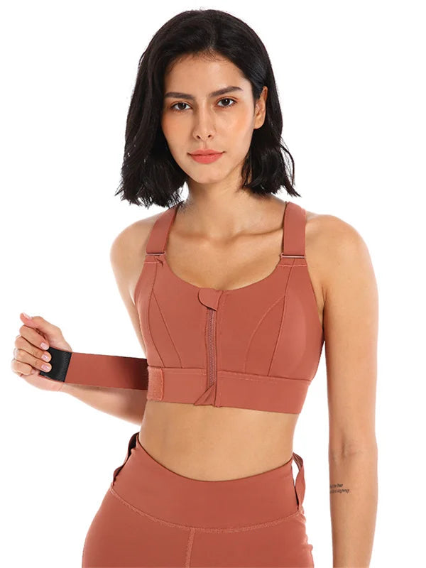 S-5XL Adjustable Free Plus Size High-strength Shockproof Gym Fitness Yoga Sports Bra for Women