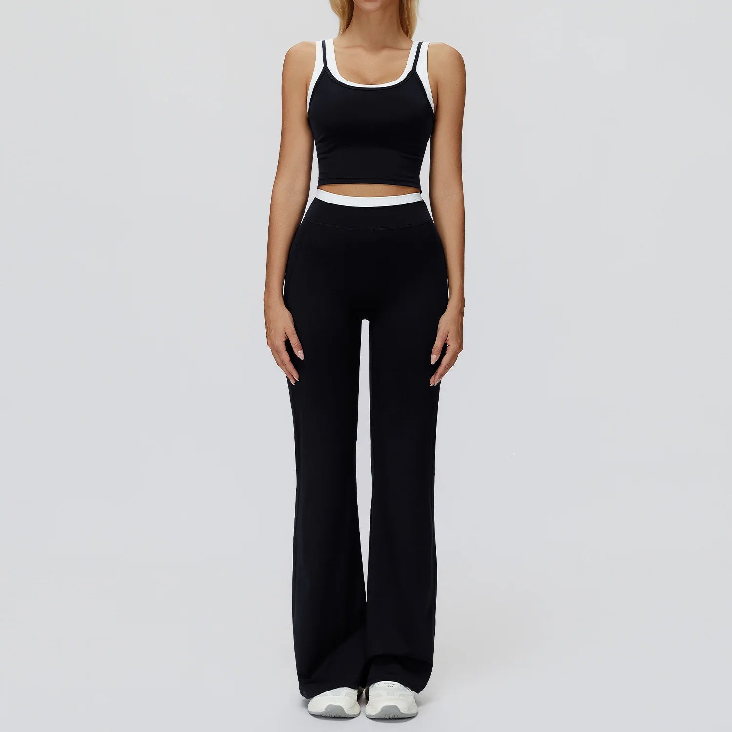 Wholesale Naked Feeling Yoga Set Women 2 Piece Set High Waist Seamless Fitness Workout Sportswear Outfit