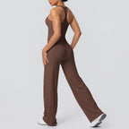 Volupie Diagonal Flow Racer Set | Top Racerback + Pantalón Wide Leg