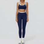 Wholesale Naked Feeling Yoga Set Women 2 Piece Set High Waist Seamless Fitness Workout Sportswear Outfit
