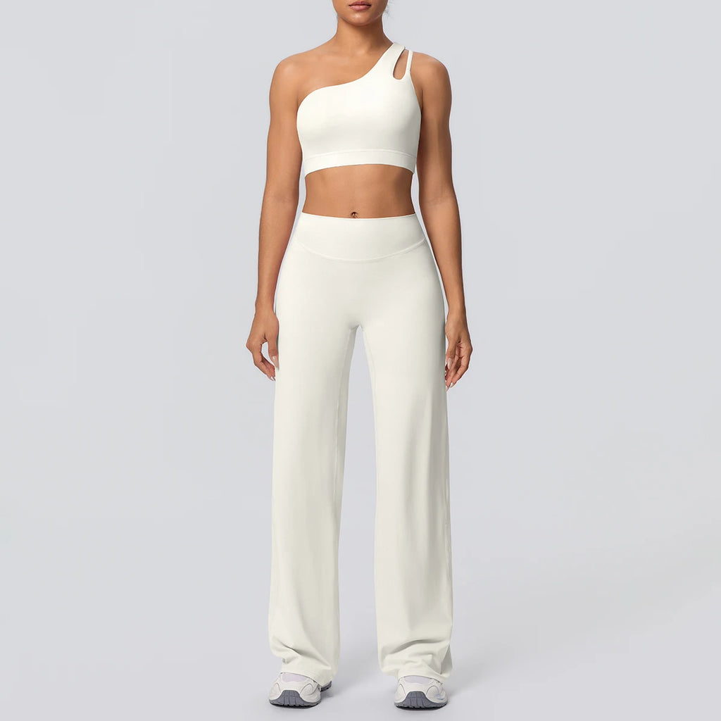 Volupie Diagonal Flow Set | Top Asimétrico + Pantalón Wide Leg