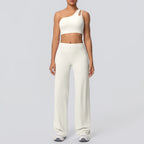 Volupie Diagonal Flow Set | Top Asimétrico + Pantalón Wide Leg