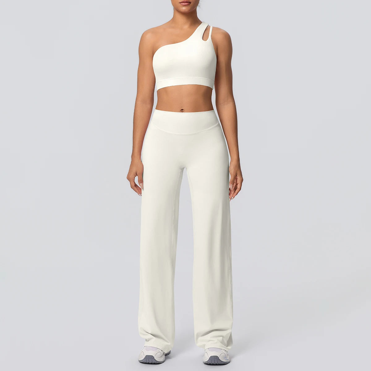 Volupie Diagonal Flow Set | Top Asimétrico + Pantalón Wide Leg