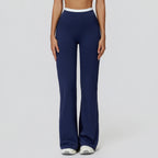 Factory Wholesale Women High Waist Workout Pants Gym Tights Activewear Naked Feeling Color Block Yoga Wear