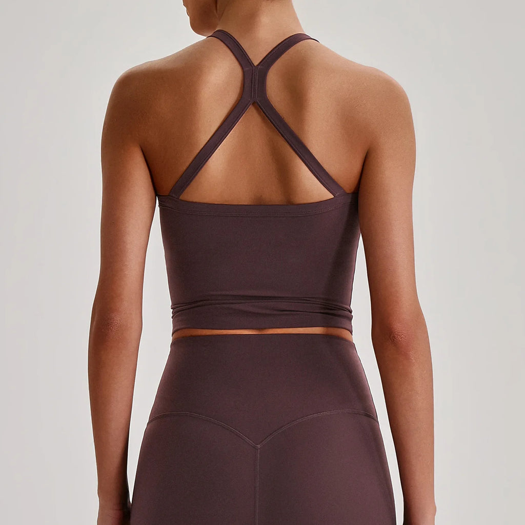 2026 Trend Butter Soft High Stretch Sports Bra Padded Yoga Bra Crop Top Workout Gym Cami Tank Top for Women