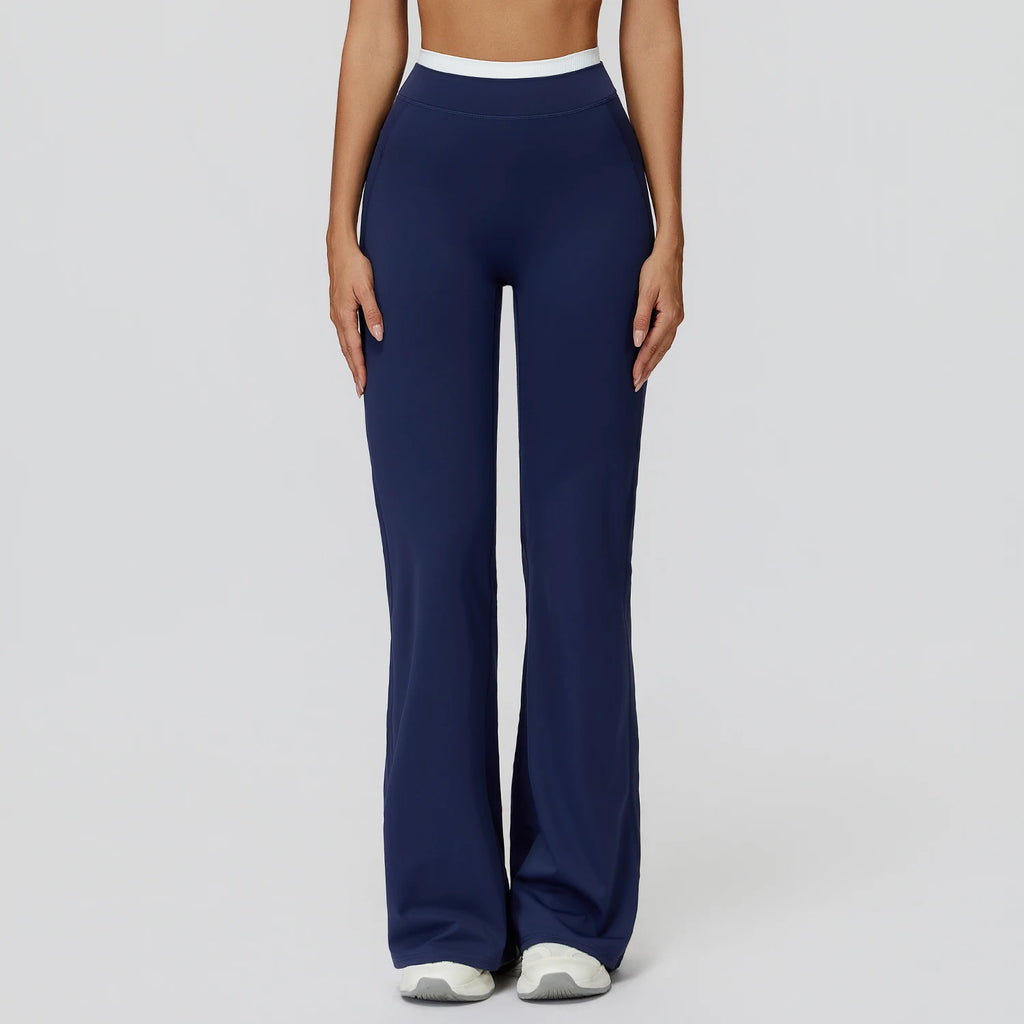 Factory Wholesale Women High Waist Workout Pants Gym Tights Activewear Naked Feeling Color Block Yoga Wear
