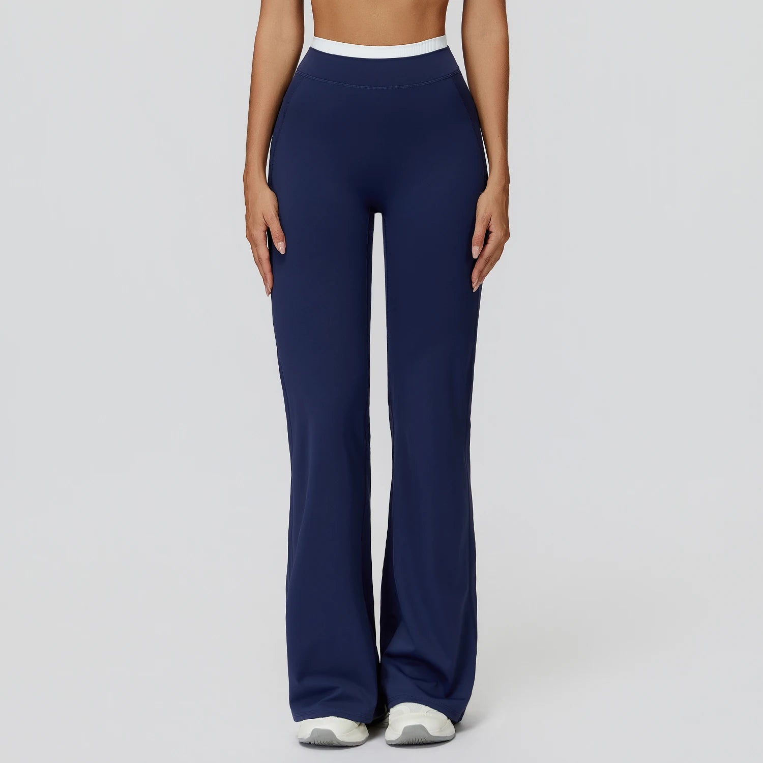 Factory Wholesale Women High Waist Workout Pants Gym Tights Activewear Naked Feeling Color Block Yoga Wear