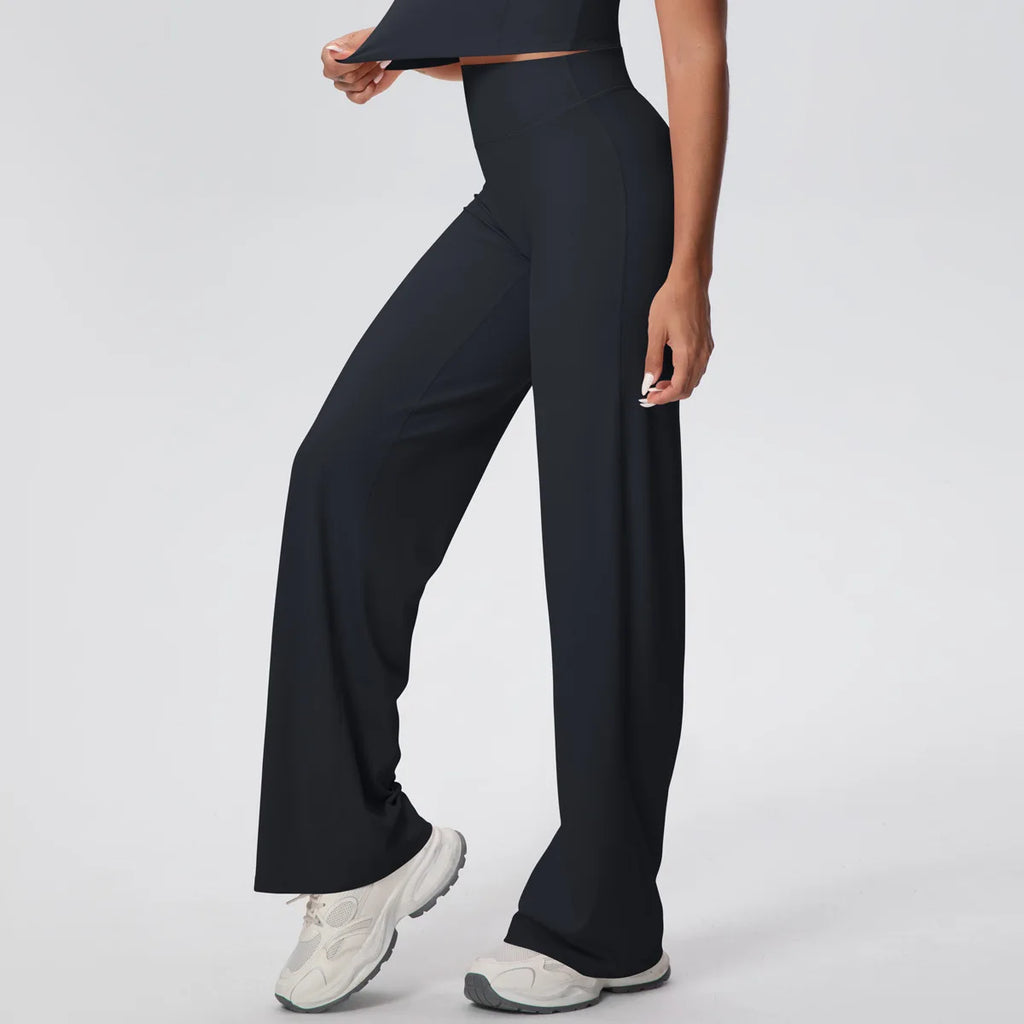 Volupie Diagonal Flow Pants | Top Deportivo o Pantalón Wide Leg Tiro Alto