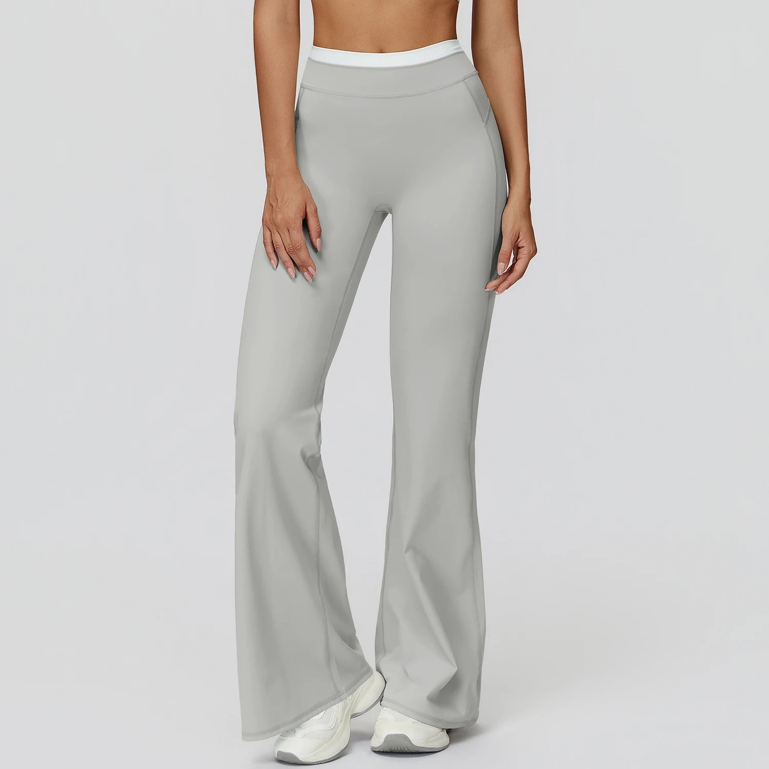 Factory Wholesale Women High Waist Workout Pants Gym Tights Activewear Naked Feeling Color Block Yoga Wear