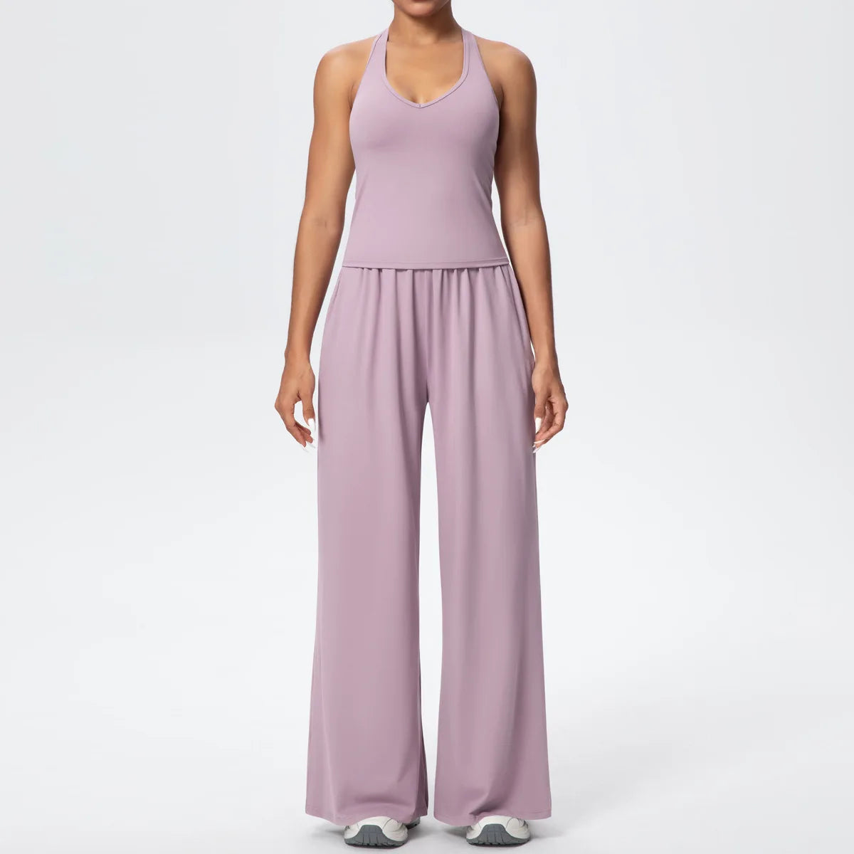 2025 Women's Clothing Athleisure Tracksuits Women Wide-leg Joggers Loose Pants Jumpsuit Female Dance Sets Outfit 2PCS SETS